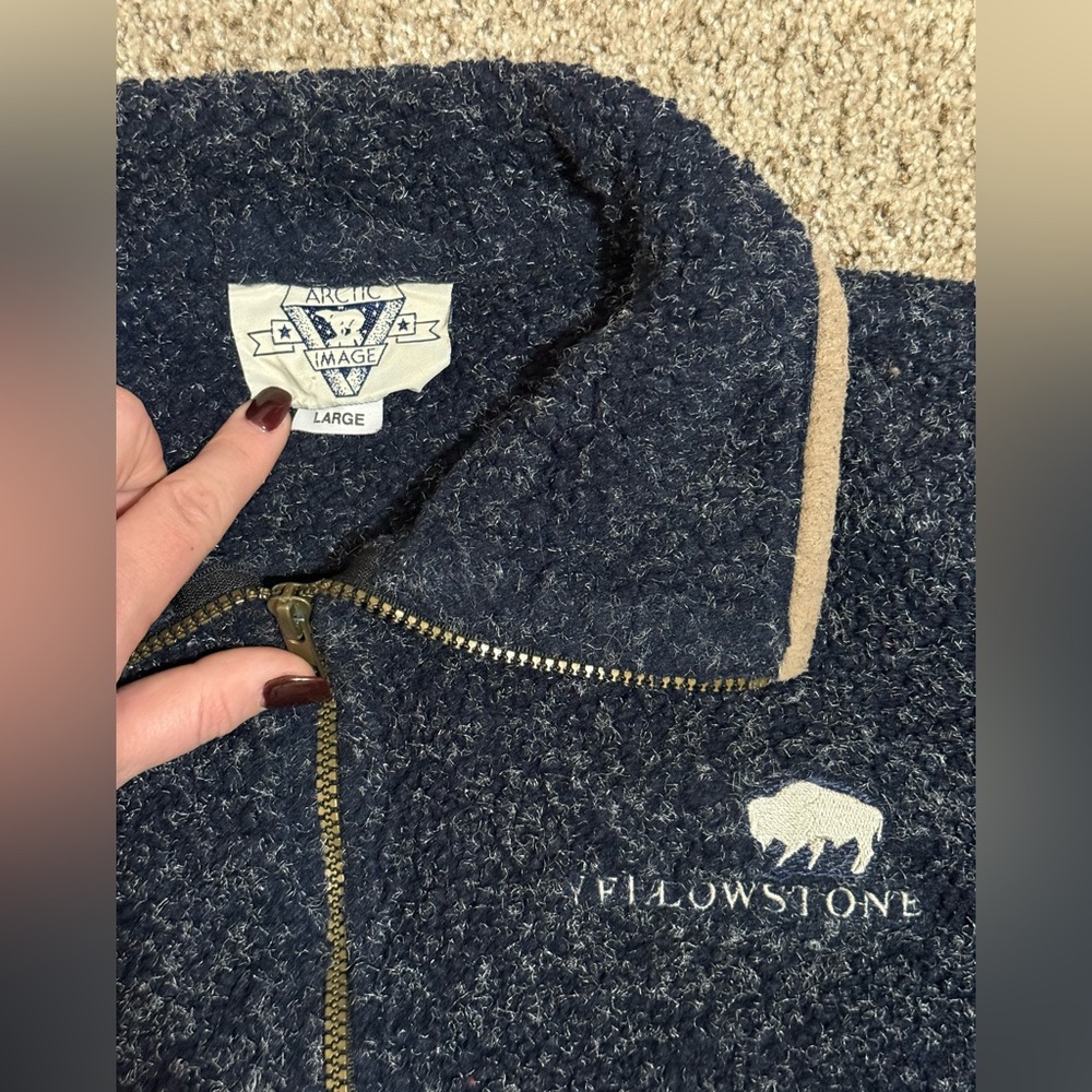 Vintage Yellowstone Sherpa Zip-Up Jacket